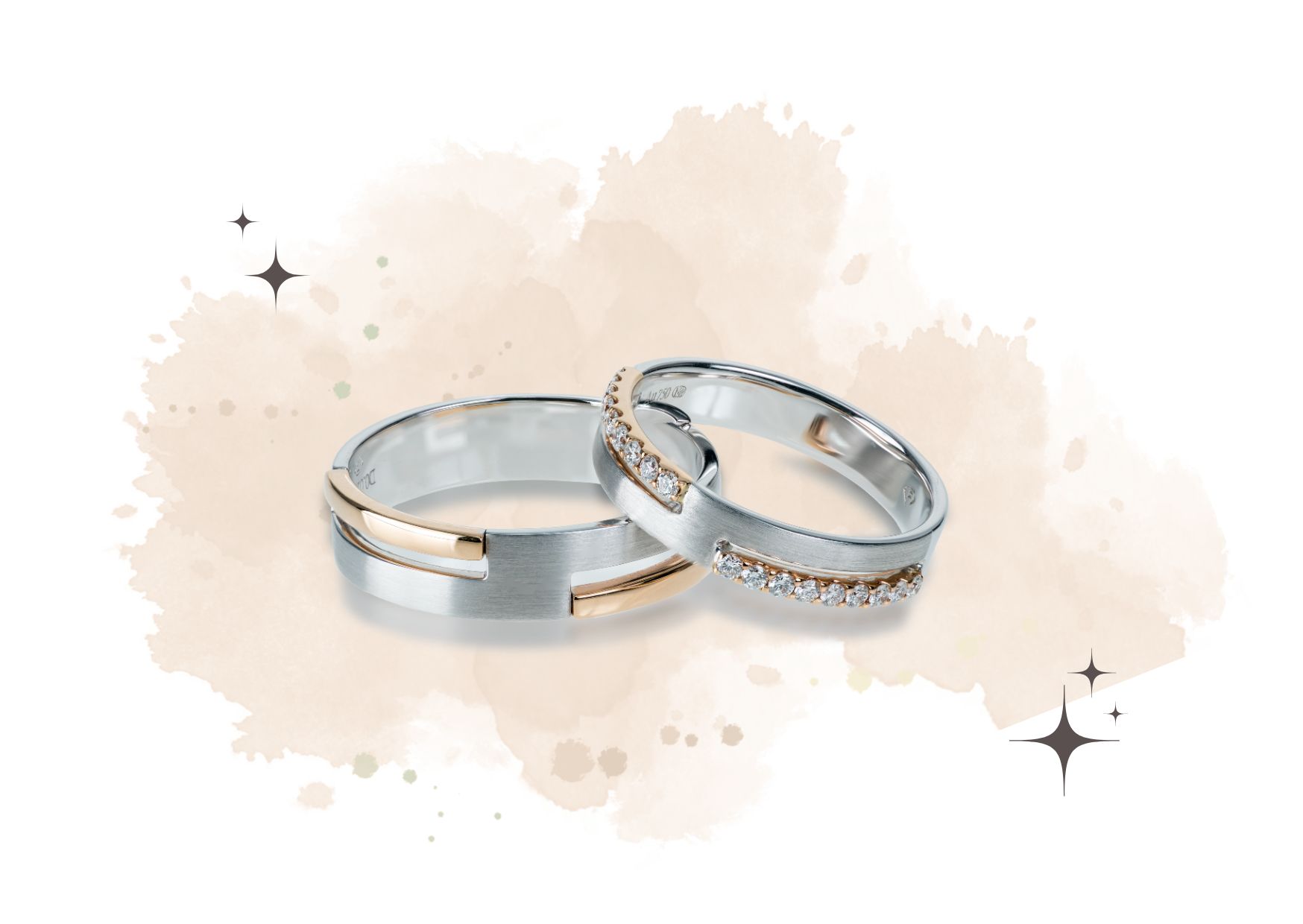 美しい婚約指輪のイラスト。指輪選びで後悔しないための正しい３つの判断基準。