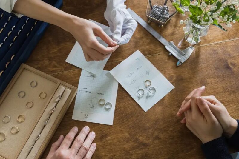 オーダーメイド結婚指輪工房ithでの打ち合わせ風景