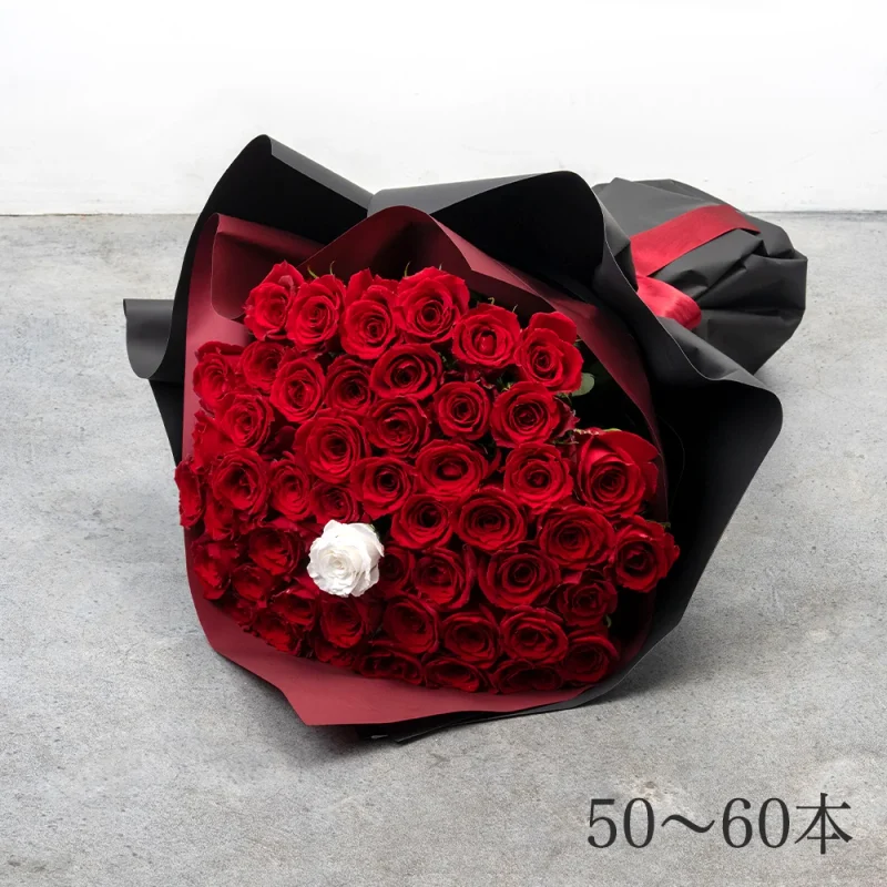 パティスリーフラワーのバラの花束50～60本